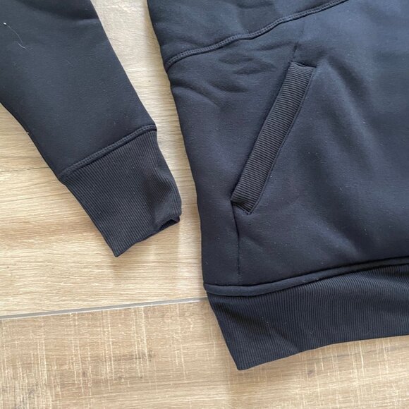 Athleta Hoodie Sweatshirt Womens XS Black Solstice Reversible Sherpa Pullover - Picture 6 of 13